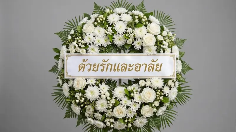 ดอกไม้ พวงหรีด