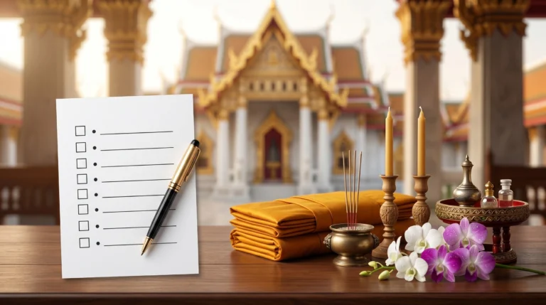 เช็กลิสต์จัดงานศพที่วัด ต้องเตรียมอะไรบ้าง? สรุปครบทุกขั้นตอน